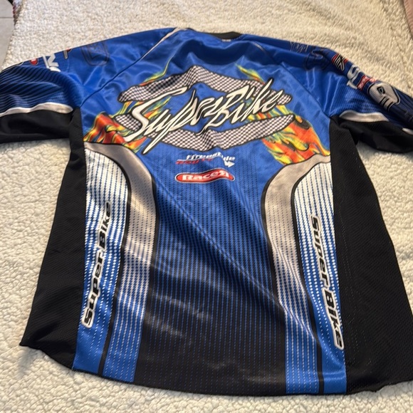 Athletic Works Superbike Blue and Black Racing Jersey - Picture 4 of 4